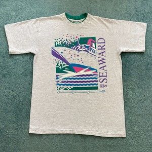 VINTAGE MS Seaward Norwegian Cruise Line Ship Shirt Adult Medium Boat NCL 90s